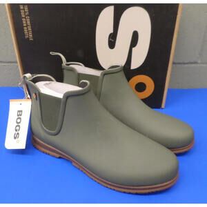 BOGS Sweet Pea Boot Sage Green Rainboot Bootie Women's Size 11
